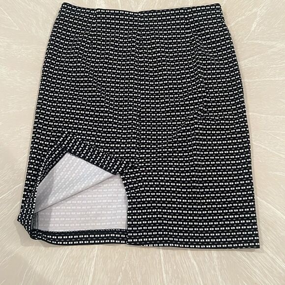 Anne Klein Black and White Skirt Size 8 - Picture 6 of 8